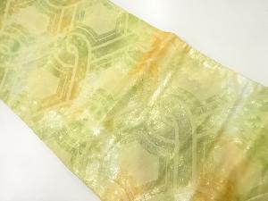 アンティーク　編み目模様織り出し袋帯(材料)